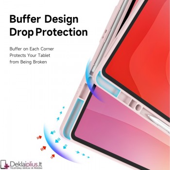 Dux Ducis Magi dėklas turintis 6 padėčių stovą - rausvas (Samsung Galaxy Tab S11 Ultra 14.6 (X930/X936/X920) Dux Ducis Magi dėklas turintis 6 padėčių stovą - rausvas (Samsung Galaxy Tab S11 Ultra 14.6 (X930/X936/X920)